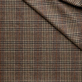 WF2-2 : Worsted Flannel Brown Check with Rust Deco