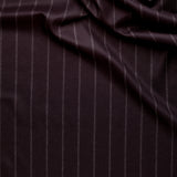 WF2-39 : Worsted Flannel Navy Wide Stripe
