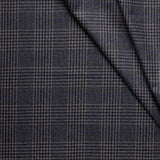 WF2-4 : Worsted Flannel Grey Check with Blue Deco