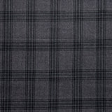 WF2-6 : Worsted Flannel Grey & Midnight Check