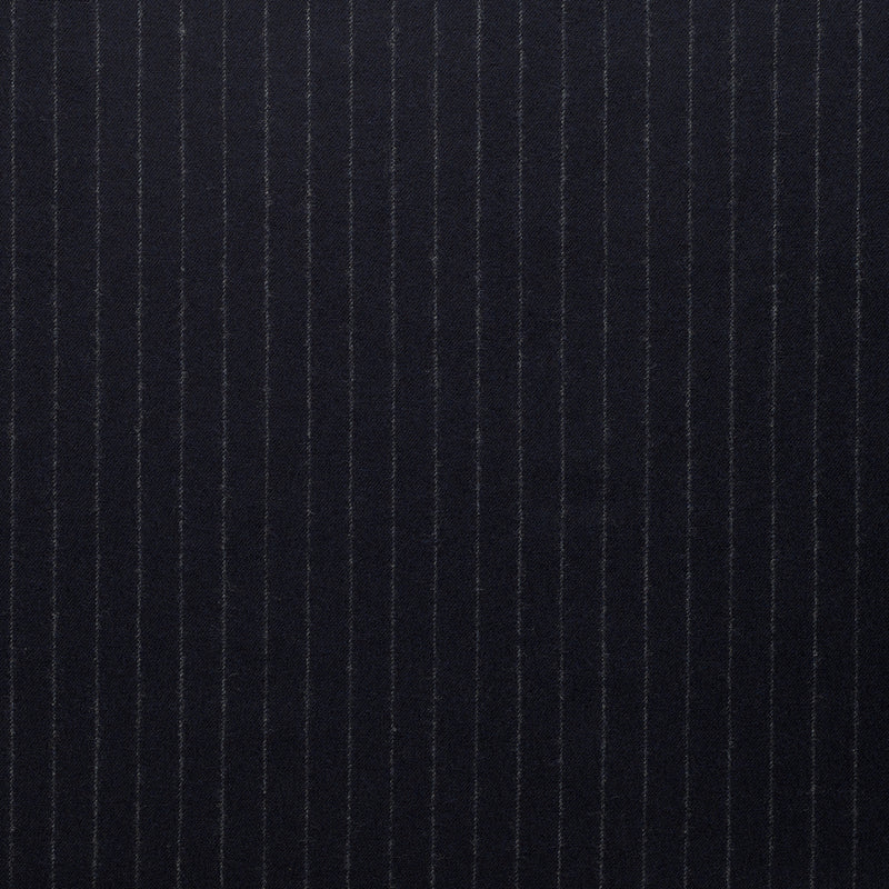 WF2-70 : Worsted Flannel Navy Chalk Stripe