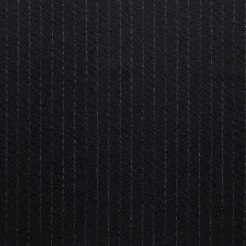 WF2-71 : Worsted Flannel Midnight Chalk Stripe