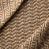 Tuscan Brown Herringbone Overcoating