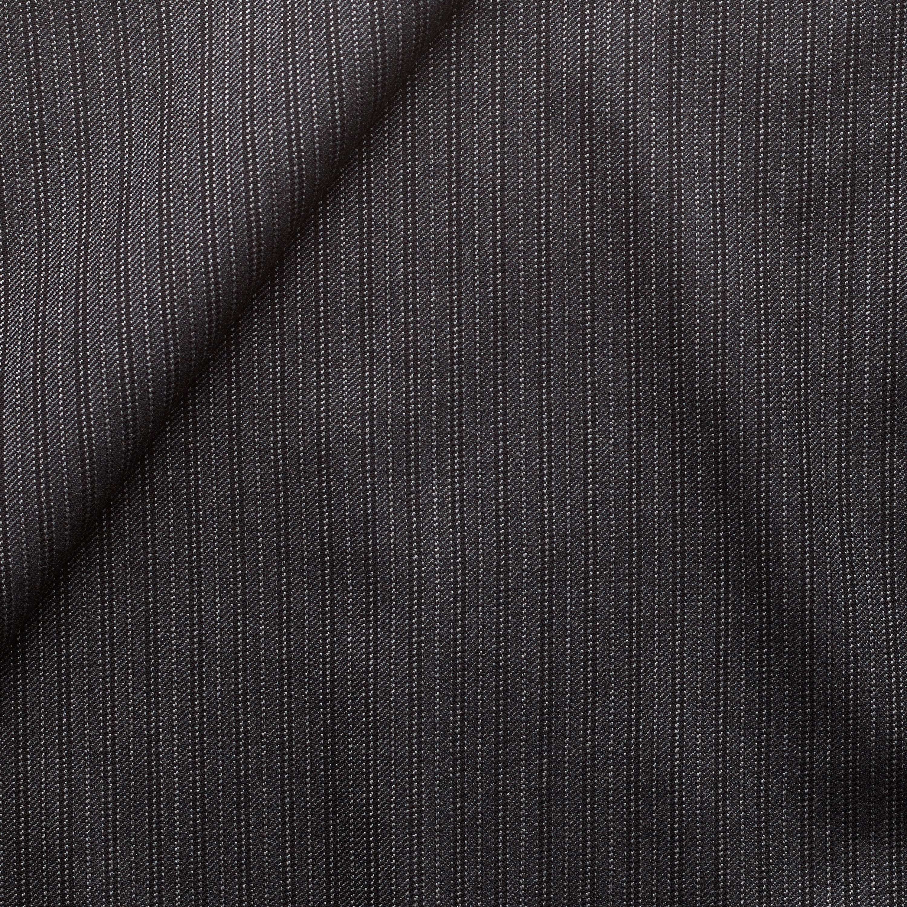 WT34 : Worsted Classics Charcoal and Black Formal Stripe – Fox Brothers ...