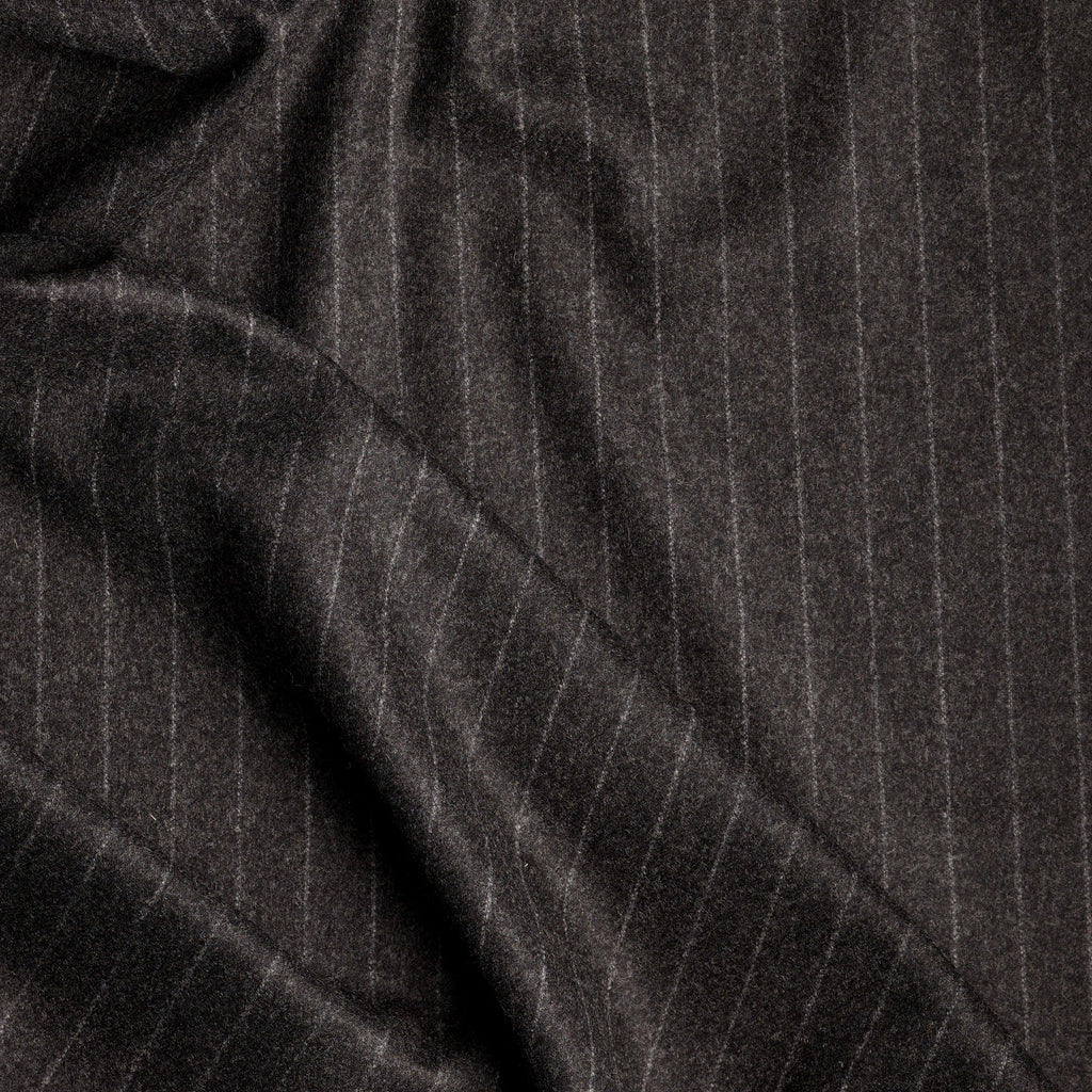 CL2-49 : Classic Flannel Wide Chalk Stripe Classic Charcoal – Fox