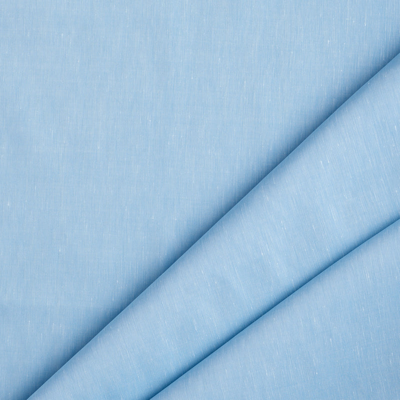 Carlo Riva Sky Blue Linen & Cotton Shirting