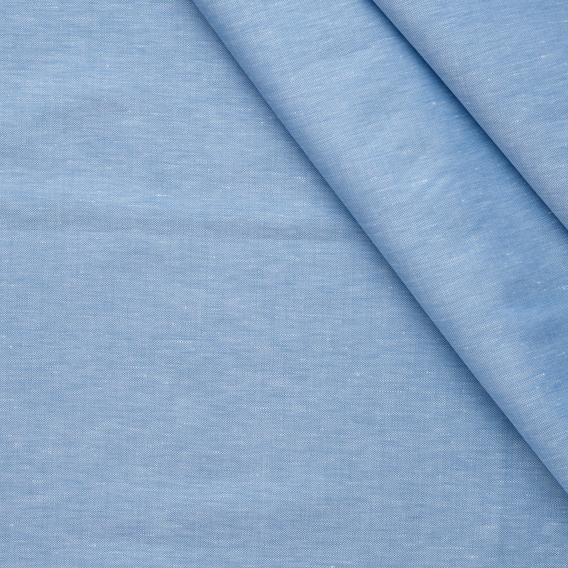 Carlo Riva Oxford Blue Linen Shirting