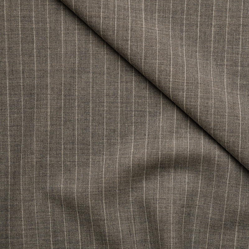 FA38 : Melange Mid Grey Pinstripe
