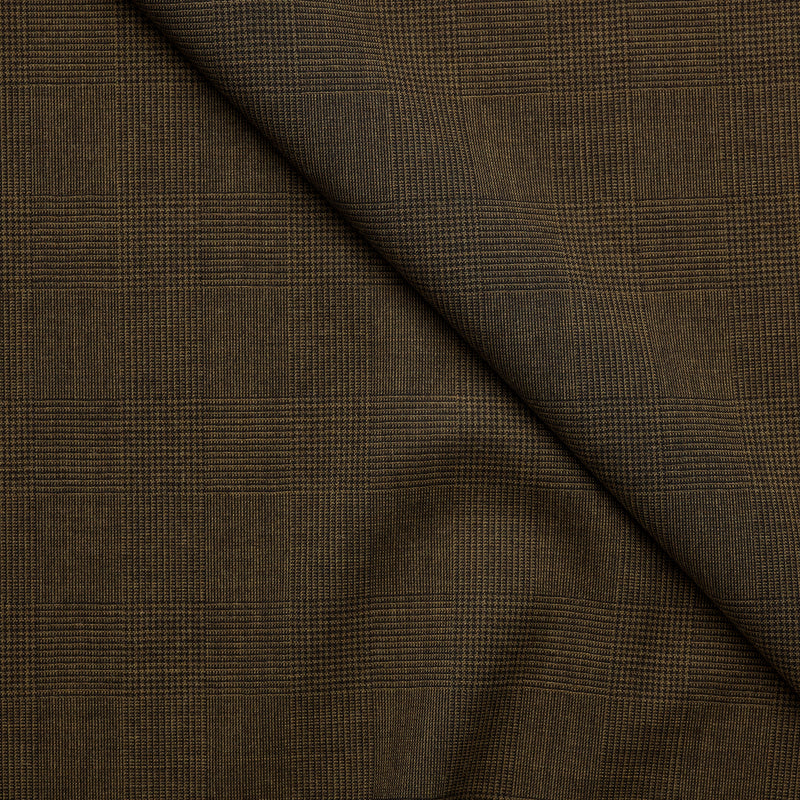 FA4 : Plain Weave Olive Classic Prince of Wales Check