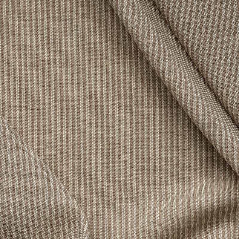 FJ33 : Taupe and Ecru Stripe