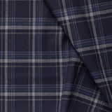 FJ5 : Navy Layered Windowpane Check