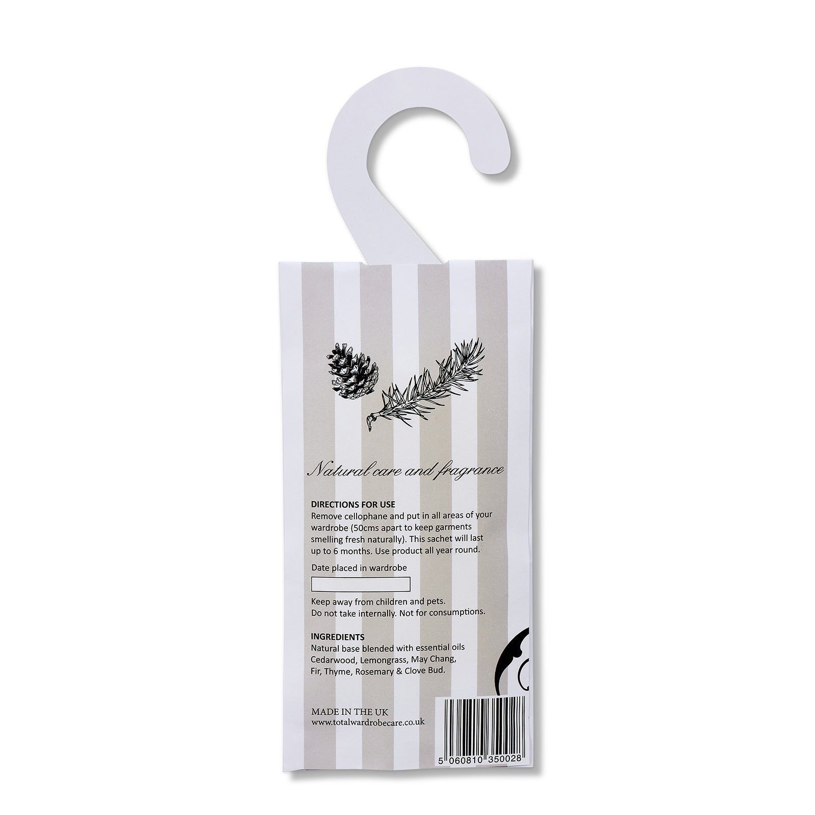 Total Wardrobe Care Anti-Moth Hanging Sachets – Fox Brothers & Co Ltd