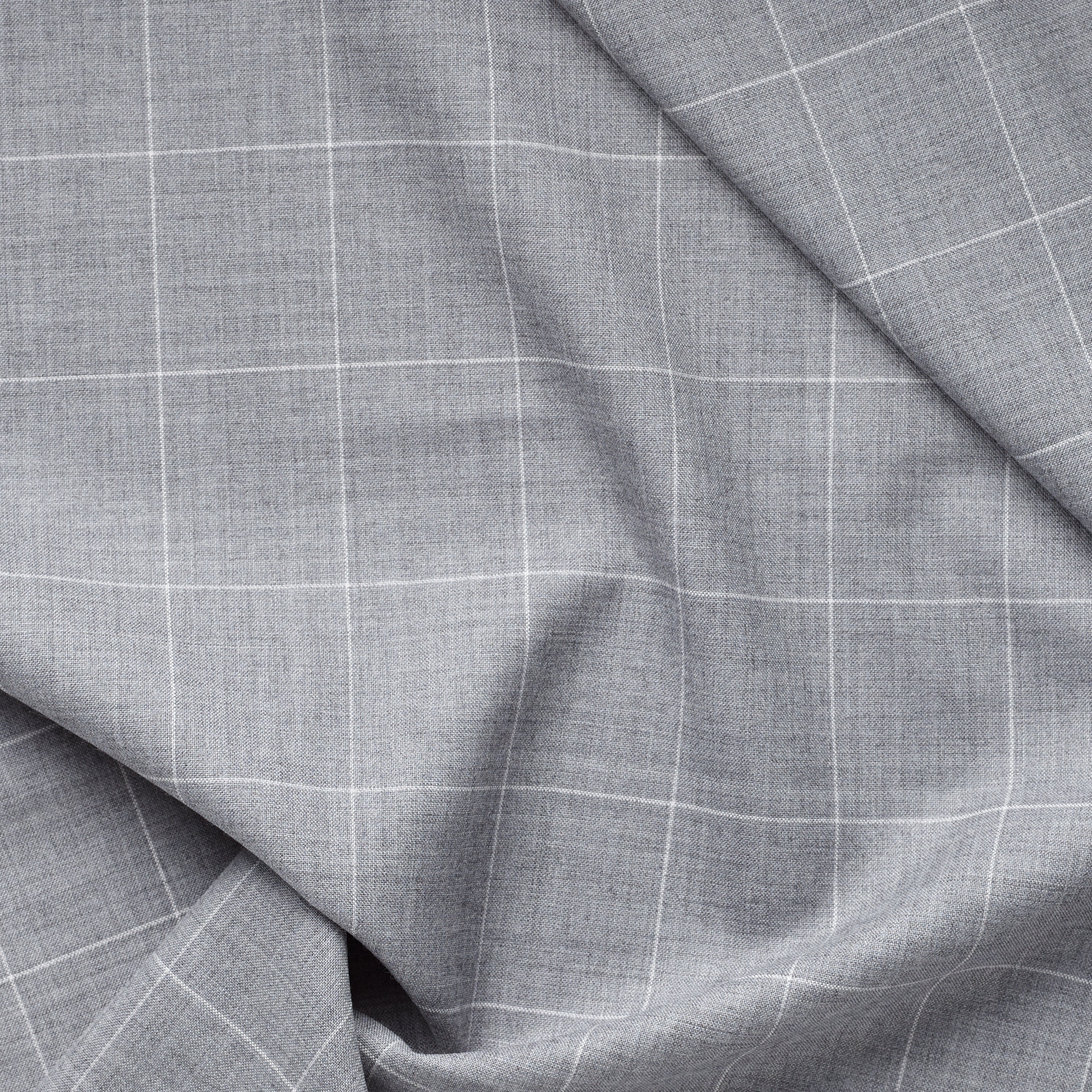 GF56 : Golden Fox Grey Windowpane – Fox Brothers & Co Ltd