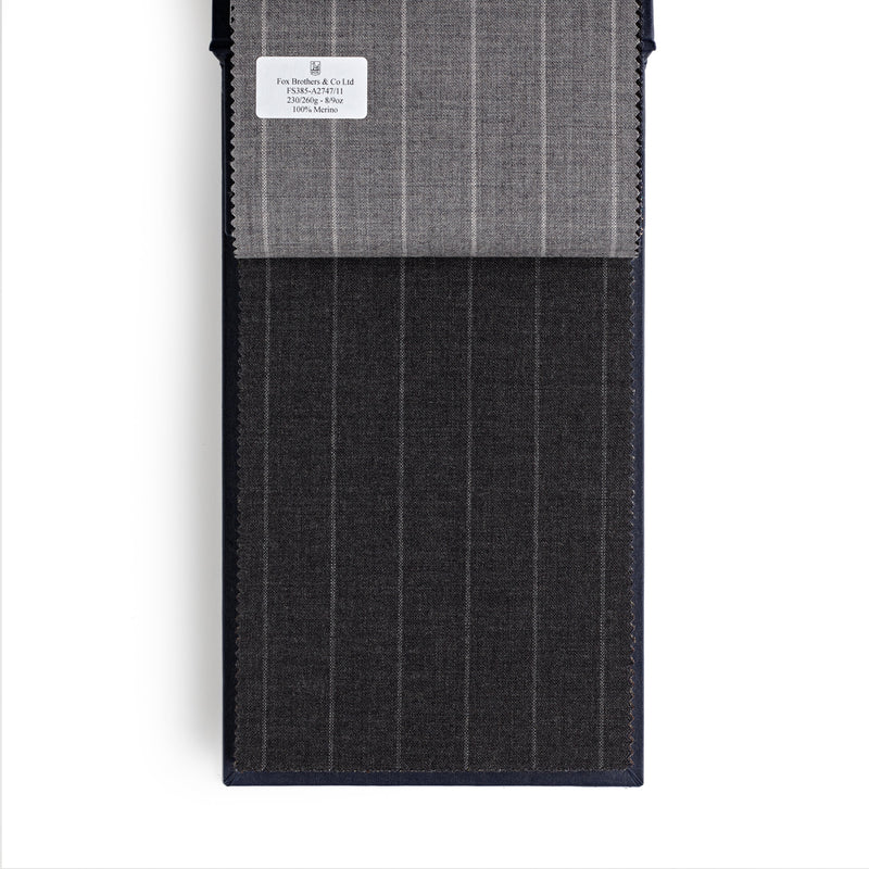 GF23 : Golden Fox Extra Wide Charcoal Pinstripe