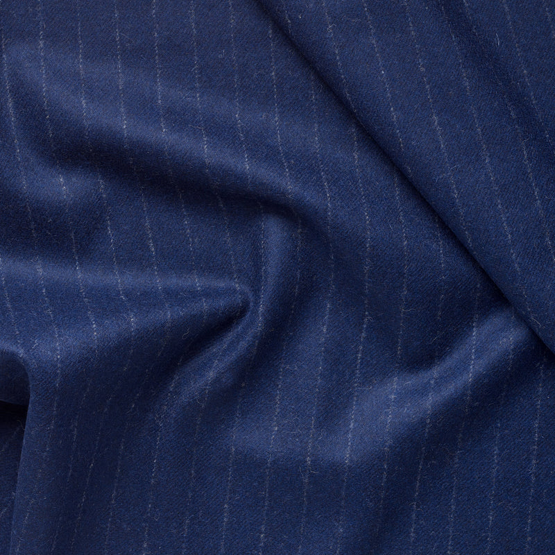 HF17 : Navy Chalk Stripe Flannel