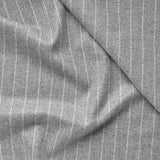 HF19 : Soft Grey Wide Chalk Stripe Flannel