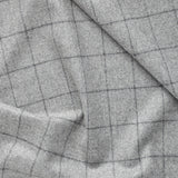 HF3 : Soft Grey Windowpane Flannel