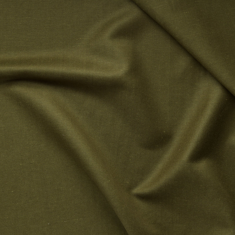 Olive Green Merino & Linen Jacketing