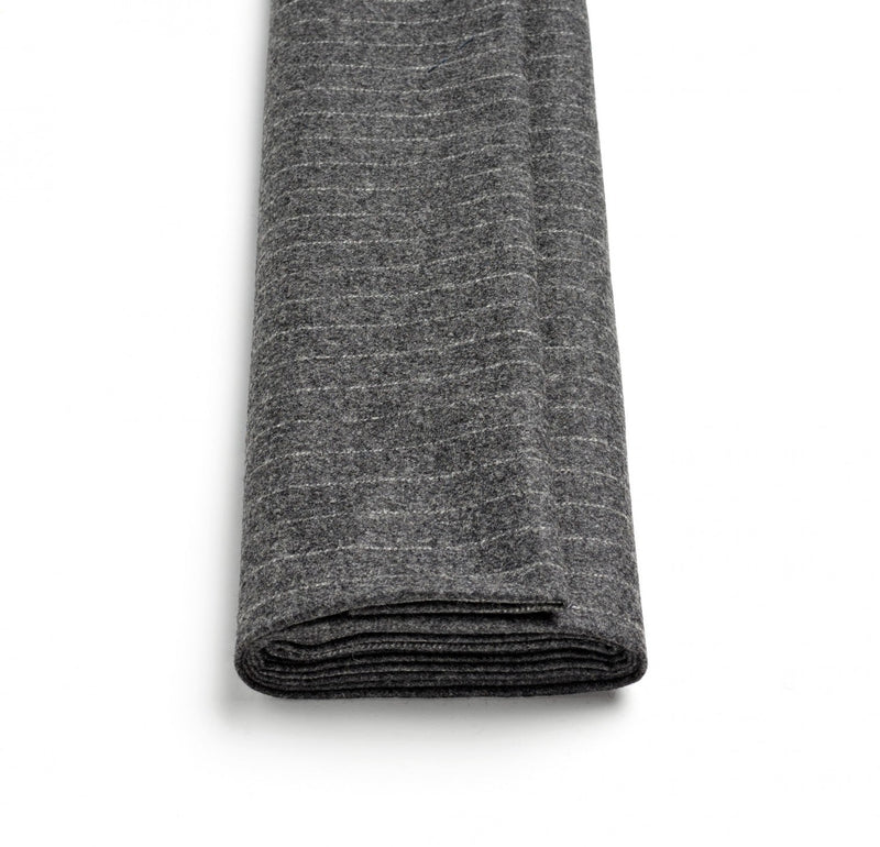 HF14 : Mid-Grey Chalk Stripe Flannel