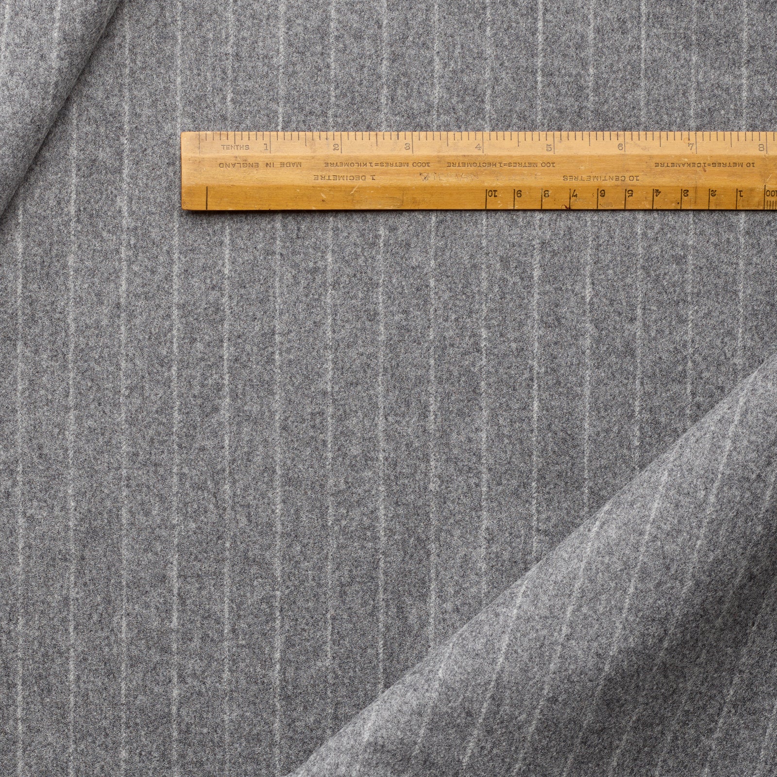 FD171 : Westminster Grey Chalk Stripe – Fox Brothers & Co Ltd