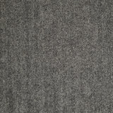 TD13 : Black & Ecru Herringbone Tweed