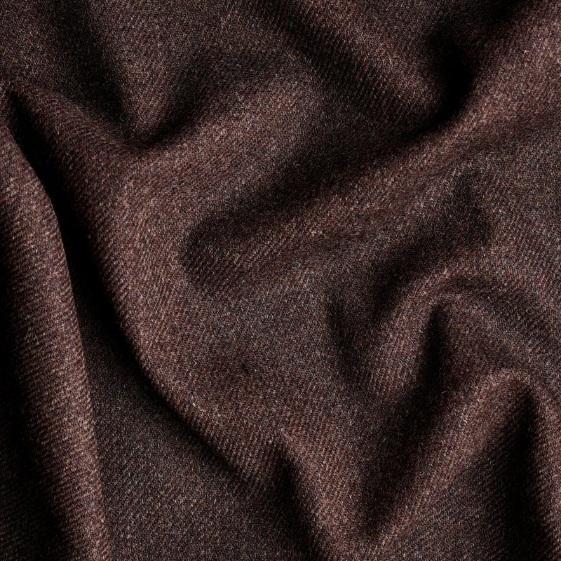 TD19 : Chocolate Brown Twill Tweed