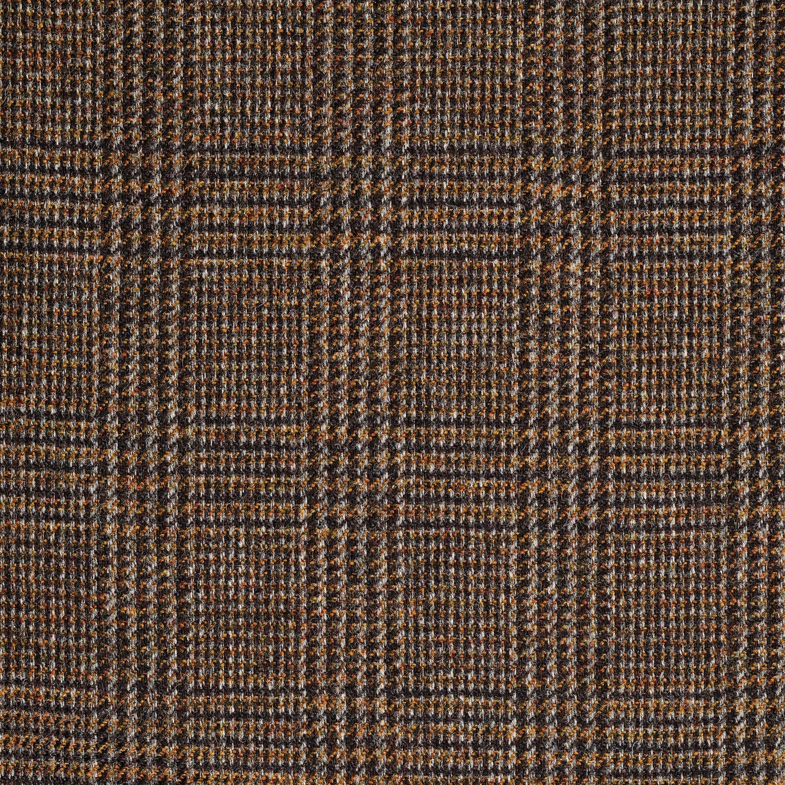 TD27 : Grey Rust Prince of Wales Check Tweed – Fox Brothers & Co Ltd