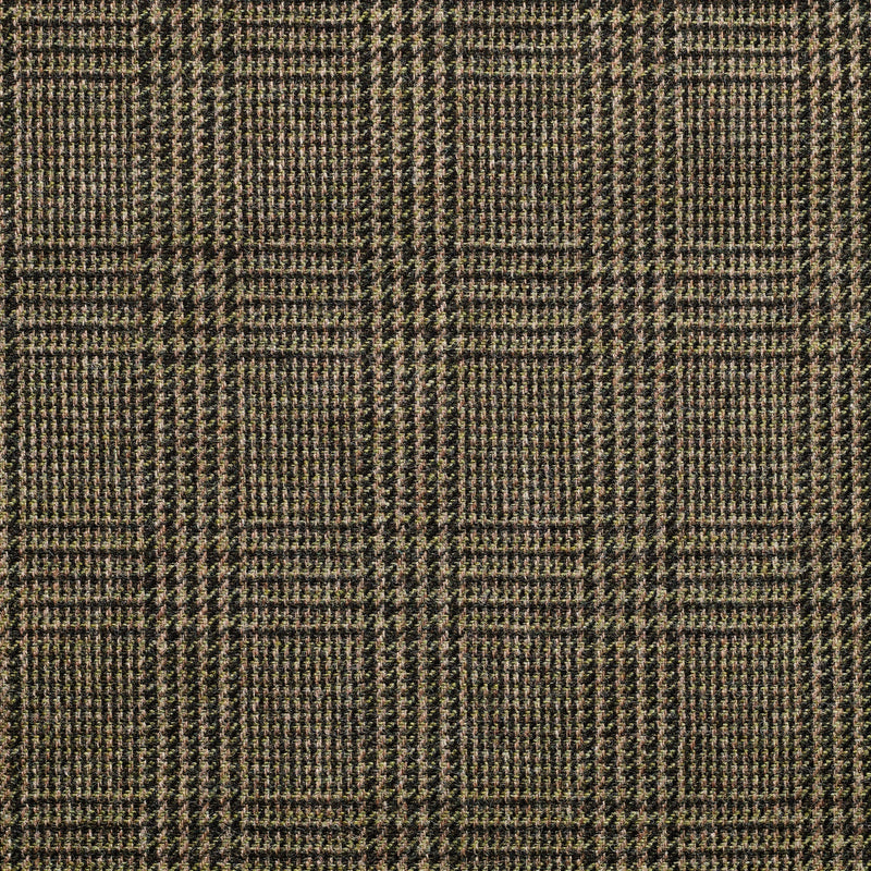 TD29 : Taupe Green Prince of Wales Check Tweed