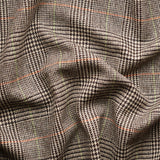 TD34 : Taupe Prince of Wales Check Tweed with Amber & Green Deco