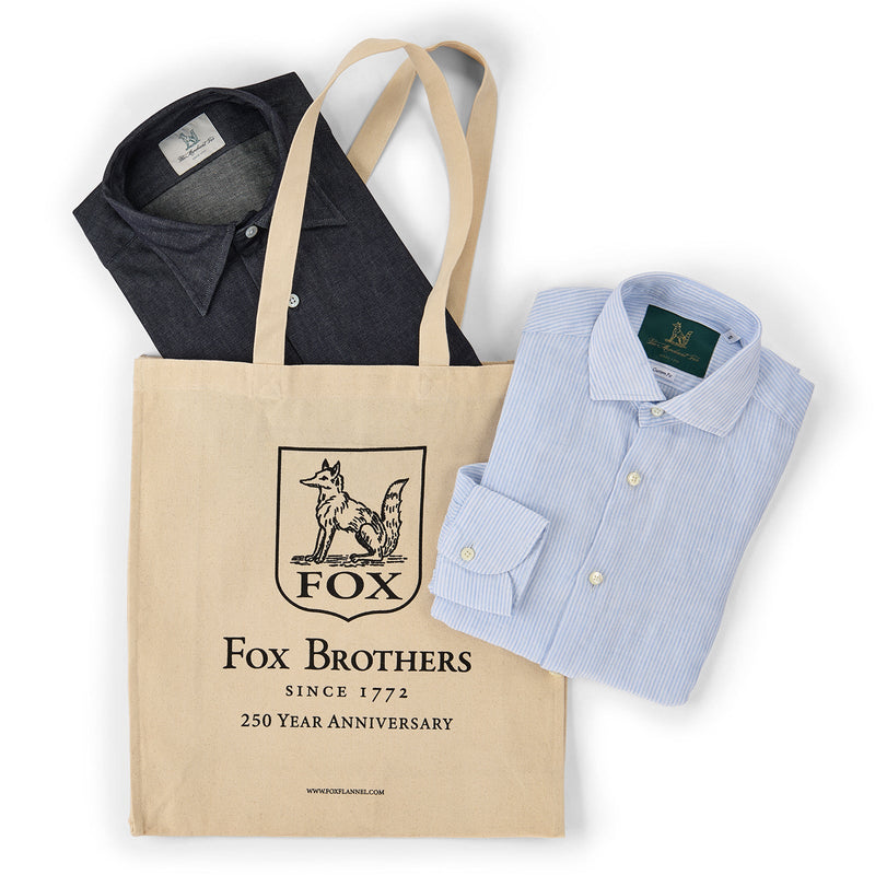 Fox Brothers Ecru Tote Shopper Bag